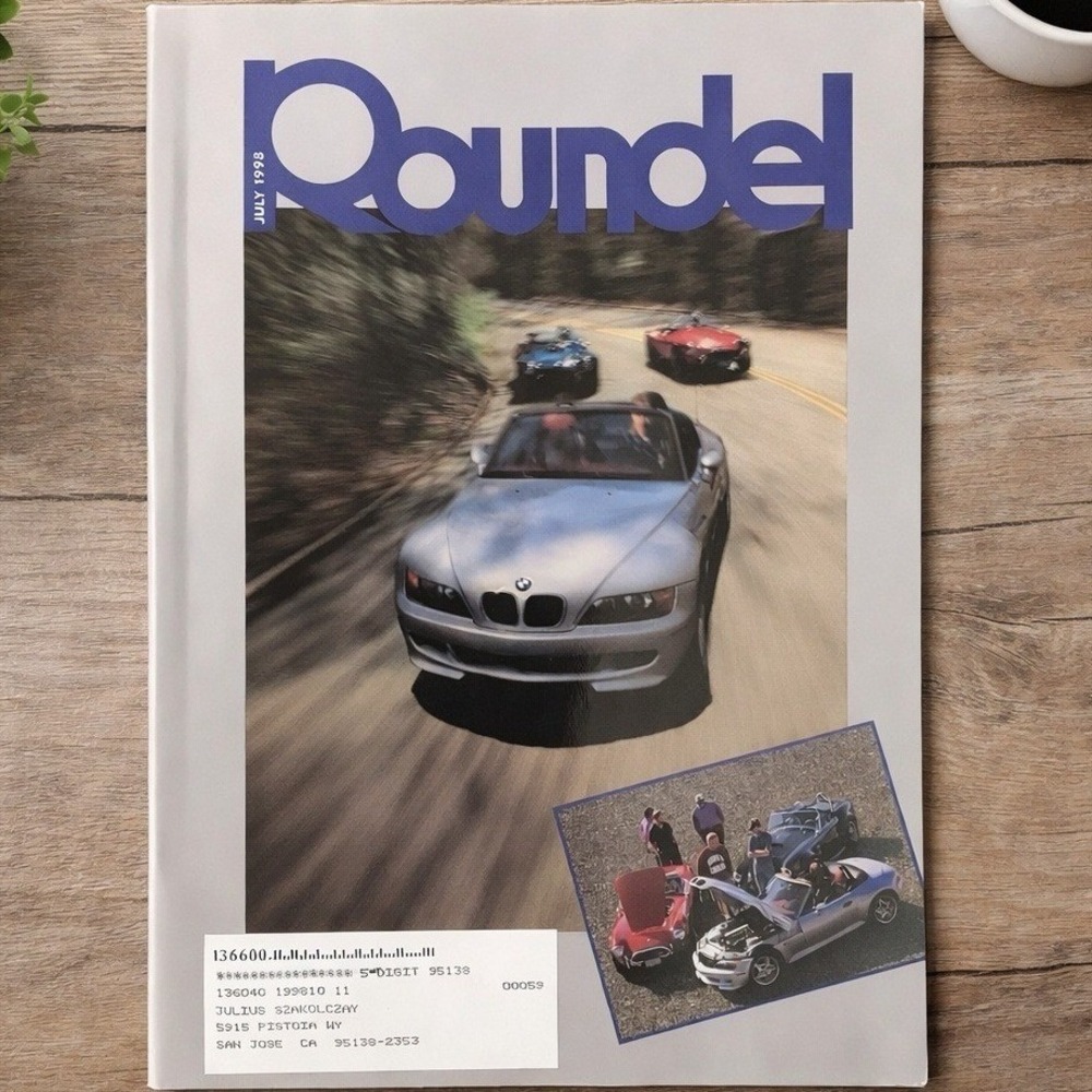 Roundel Magazine BMW Car Club of America July 1998 Vol. 29(7) M Roadster M3 320d